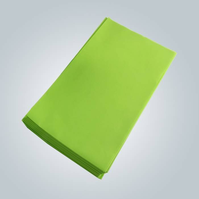 グリーンカラー100％ヴァージン不織布肌に衛生的なベッドシート