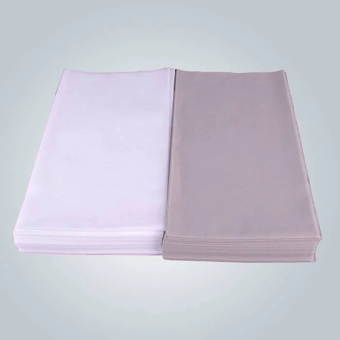 product-rayson nonwoven-Medical Care Disposable Bedsheet White and Grey Color Non-woven Flat Bedshee-2