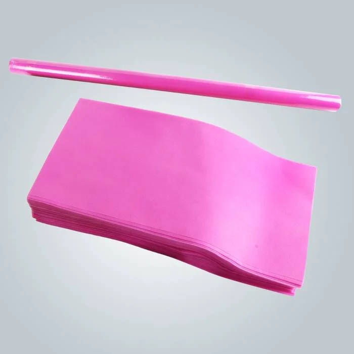 Pink 45G non woven table cloth carton packing