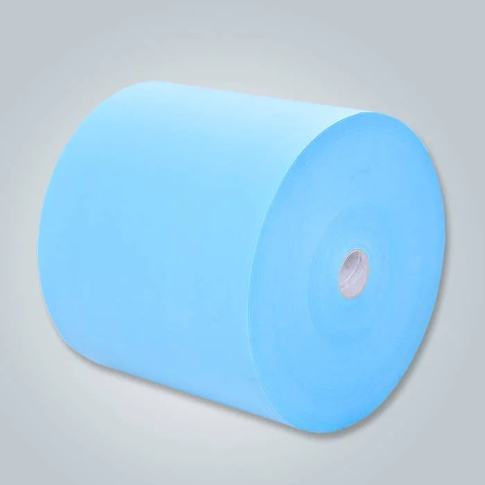 Water Absorbent PP Spunbond SS Nonwoven Fabric SGS Certified Light Blue Color