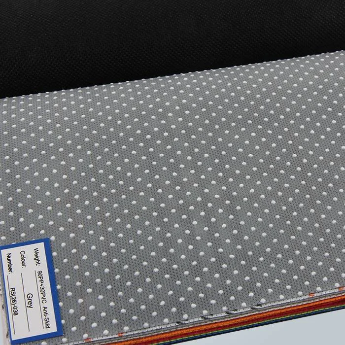 product-rayson nonwoven-Slipper PVC Dotted Anti Slip Non Woven Non Slip Fabric-img-2