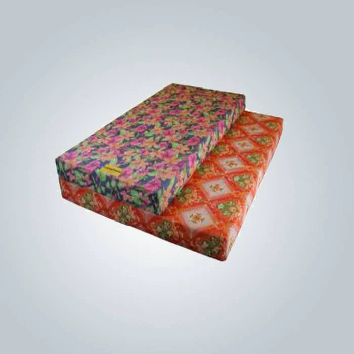 80gram printed nonwoven fabric for foam mattress cover