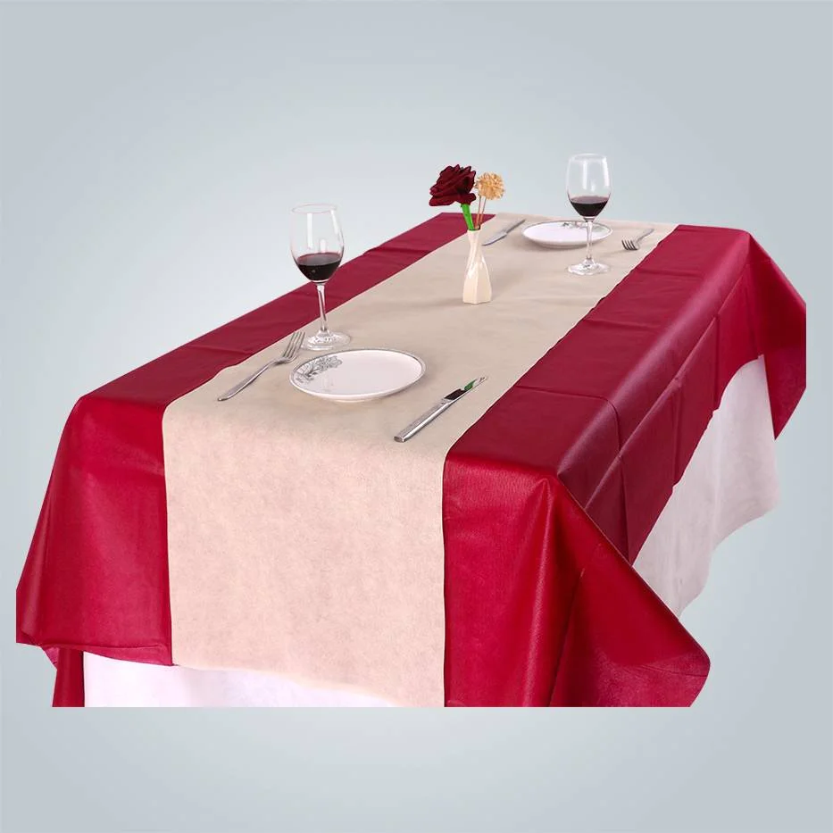 product-rayson nonwoven-Bordeaux TNT non woven tablecloth for party-img-2