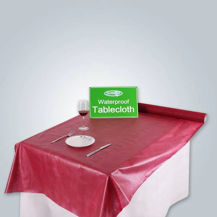 product-rayson nonwoven-PE Film Coated Nonwoven Tablecloth-img-2