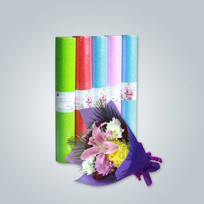 Non-tissé multicolore favorable à l'environnement pour emballer des fleurs