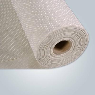 Beige PVC Dotted Non Woven PP Fabric