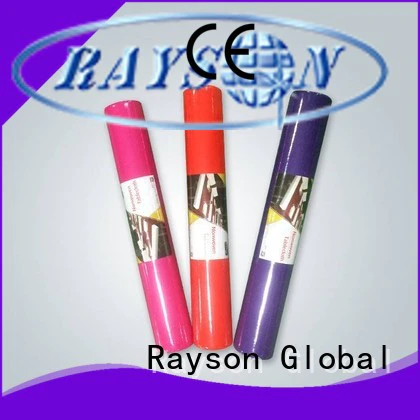 rayson nonwoven,ruixin,enviro Brand round shrink green stable tnt tablecloth