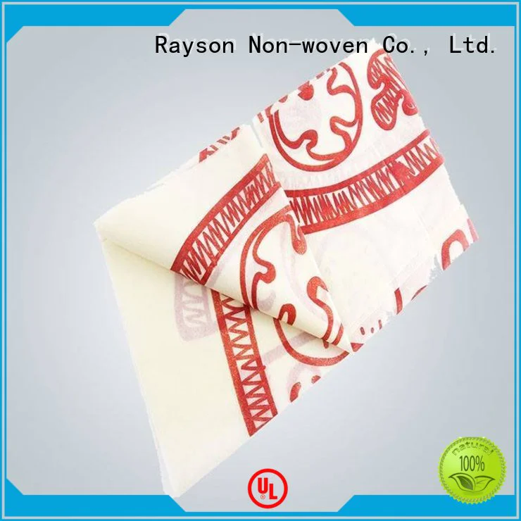 rayson nonwoven,ruixin,enviro Brand dayed 40g custom pp non woven fabric manufacturer