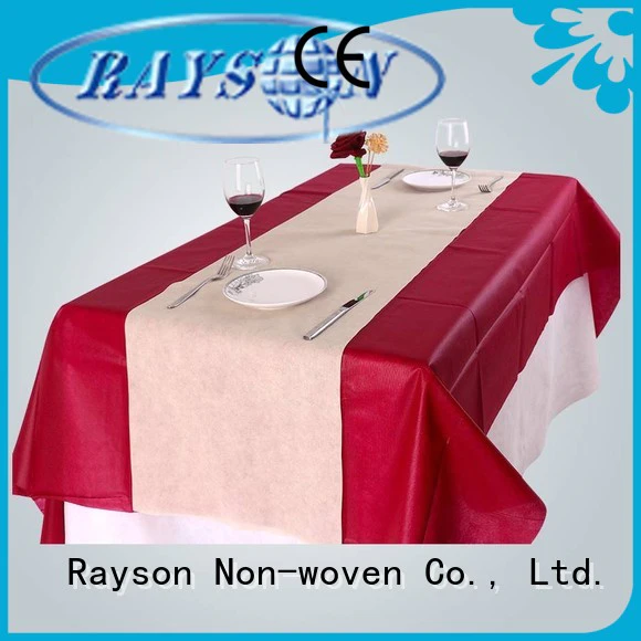 square folded covers rayson nonwoven,ruixin,enviro Brand non woven tablecloth
