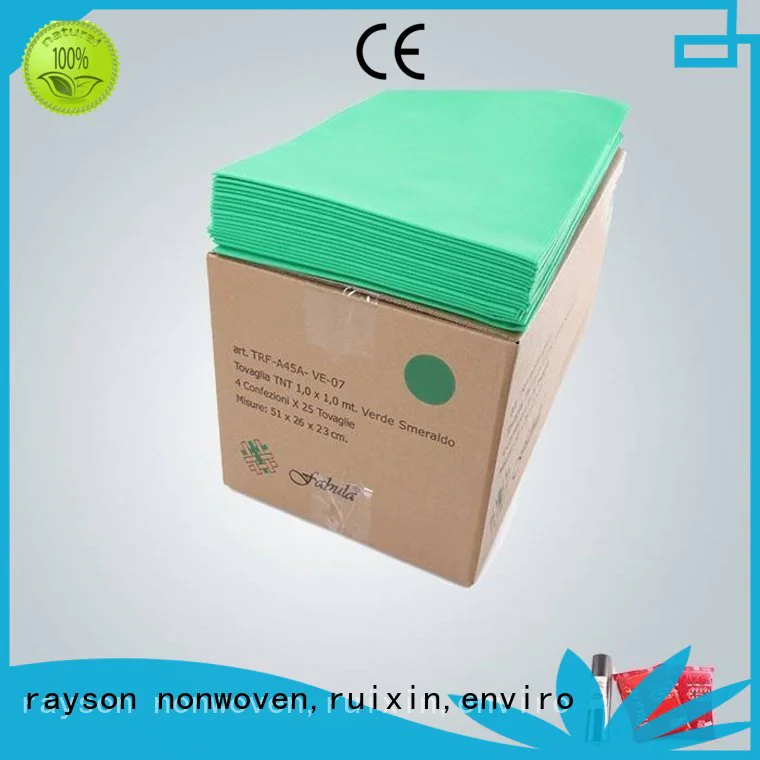 rayson nonwoven,ruixin,enviro disposable blue upholstery fabric factory for indoor