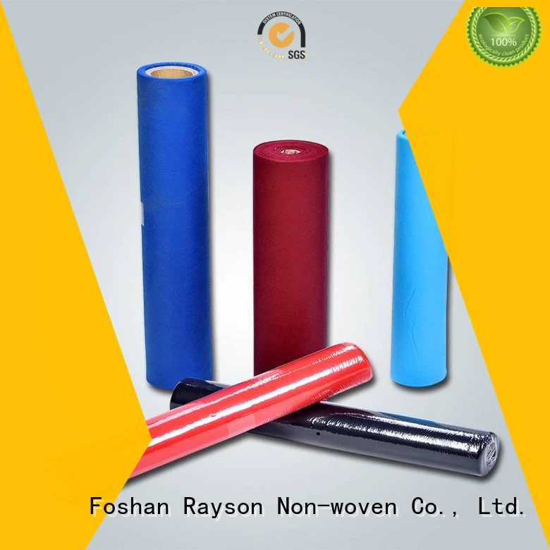 non woven polypropylene fabric suppliers color disposable table cloths rayson nonwoven,ruixin,enviro Brand