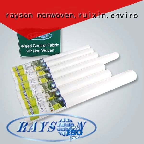 rayson nonwoven,ruixin,enviro 25gr organic weed control fabric manufacturer for indoor