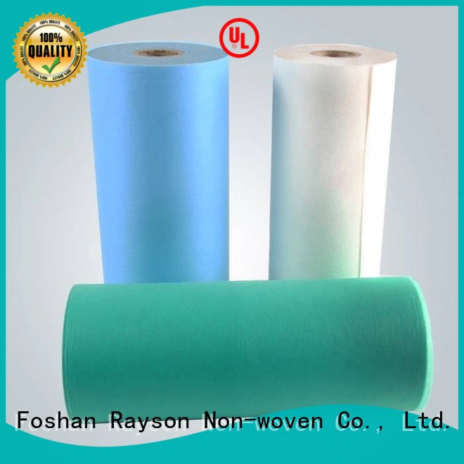 rayson nonwoven,ruixin,enviro Brand comfortable perforation non woven clothes roll supplier