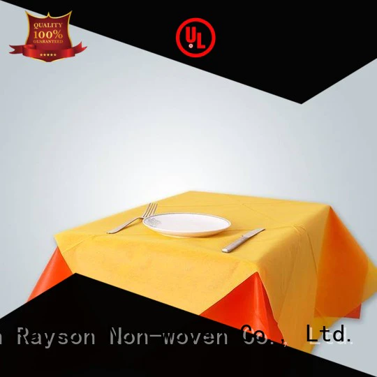 60g pattern non woven tablecloth rayson nonwoven,ruixin,enviro Brand