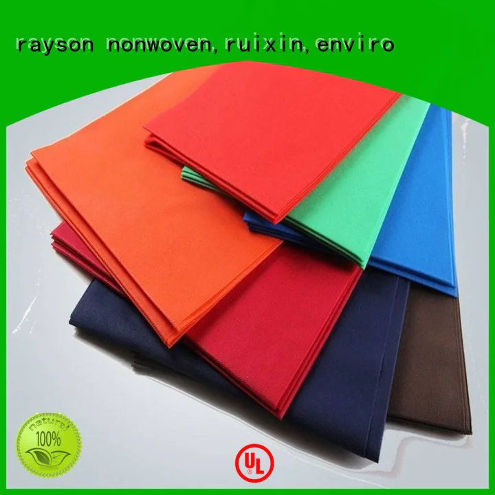 lines accepted home non woven tablecloth rayson nonwoven,ruixin,enviro Brand company