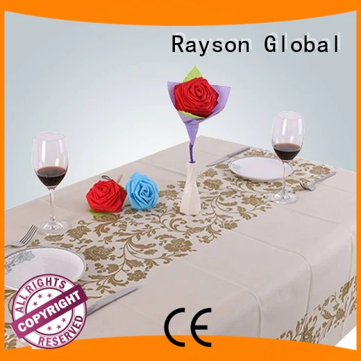 45 weight printed disposable table cloths rayson nonwoven,ruixin,enviro