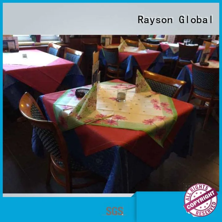 rayson nonwoven,ruixin,enviro Brand 38gsm 38g brand non woven tablecloth