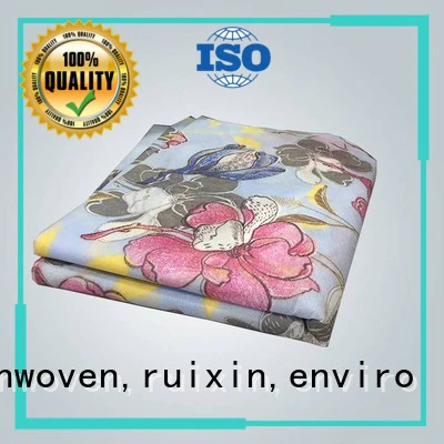 eco Custom design folded printed table covers rayson nonwoven,ruixin,enviro printed
