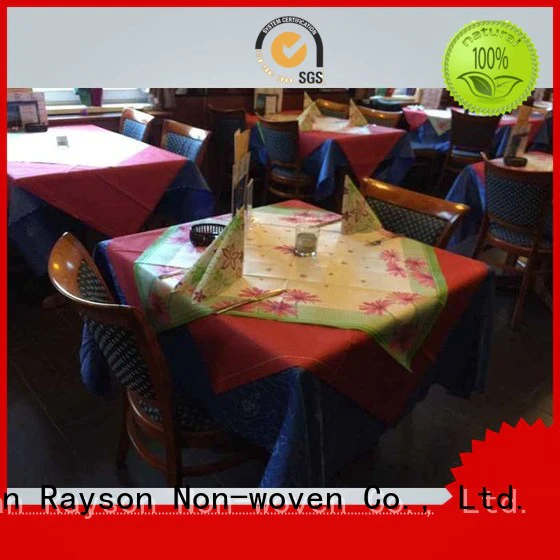 tabl 24m rayson nonwoven,ruixin,enviro Brand non woven tablecloth
